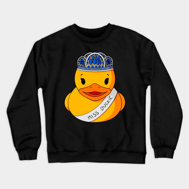 Beauty Pageant Winner Rubber Duck Crewneck Sweatshirt by Alisha Ober Designs